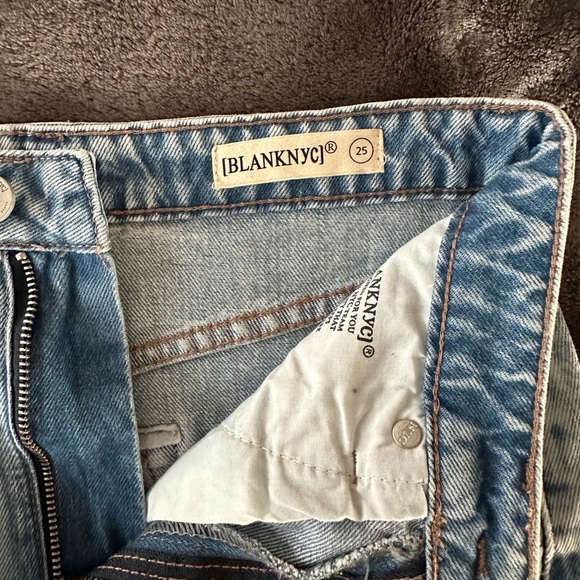 BlankNYC long two-tone denim skirt - Picture 2 of 2